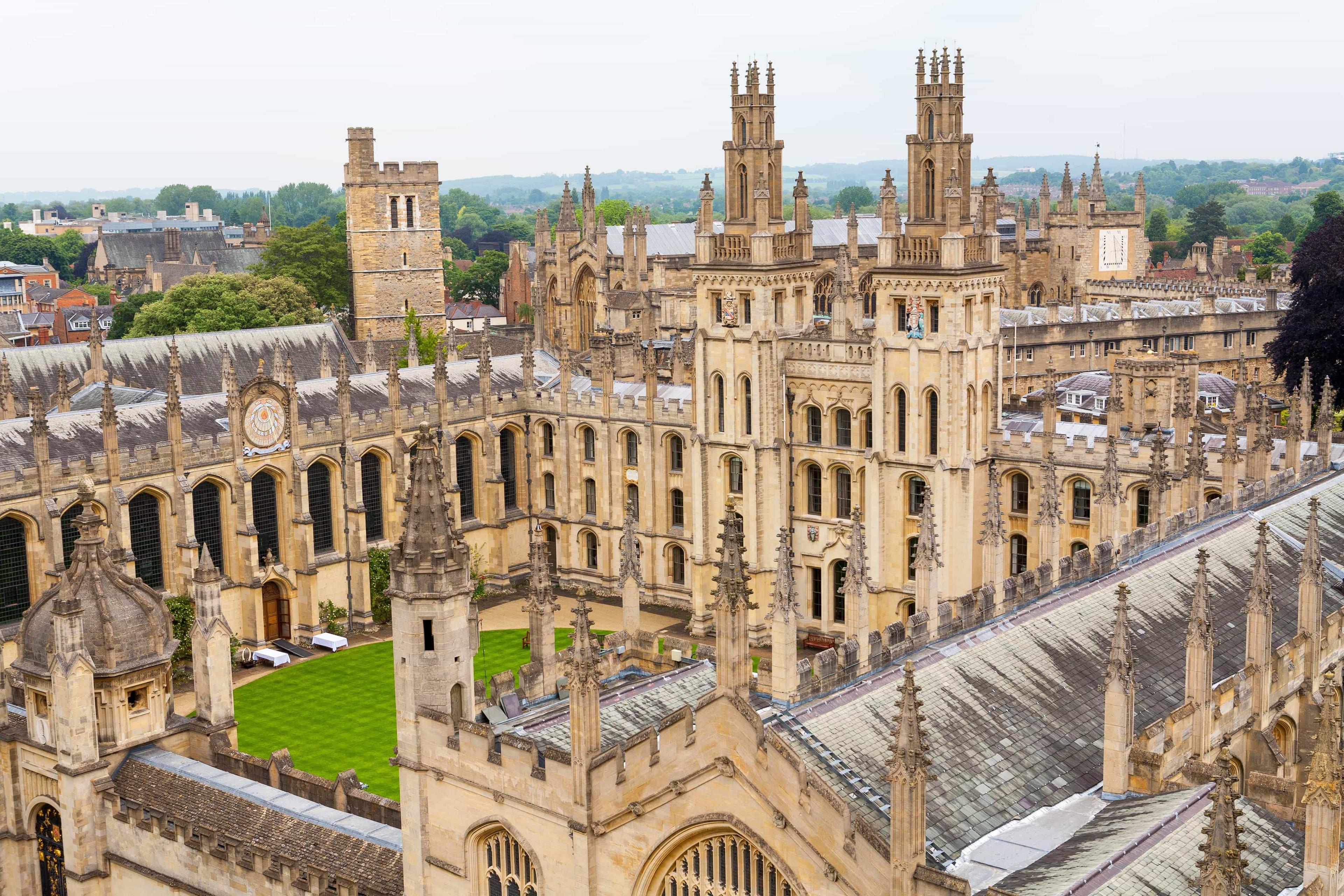 A historic UK university building in Oxford - All Souls College, University of Oxford.