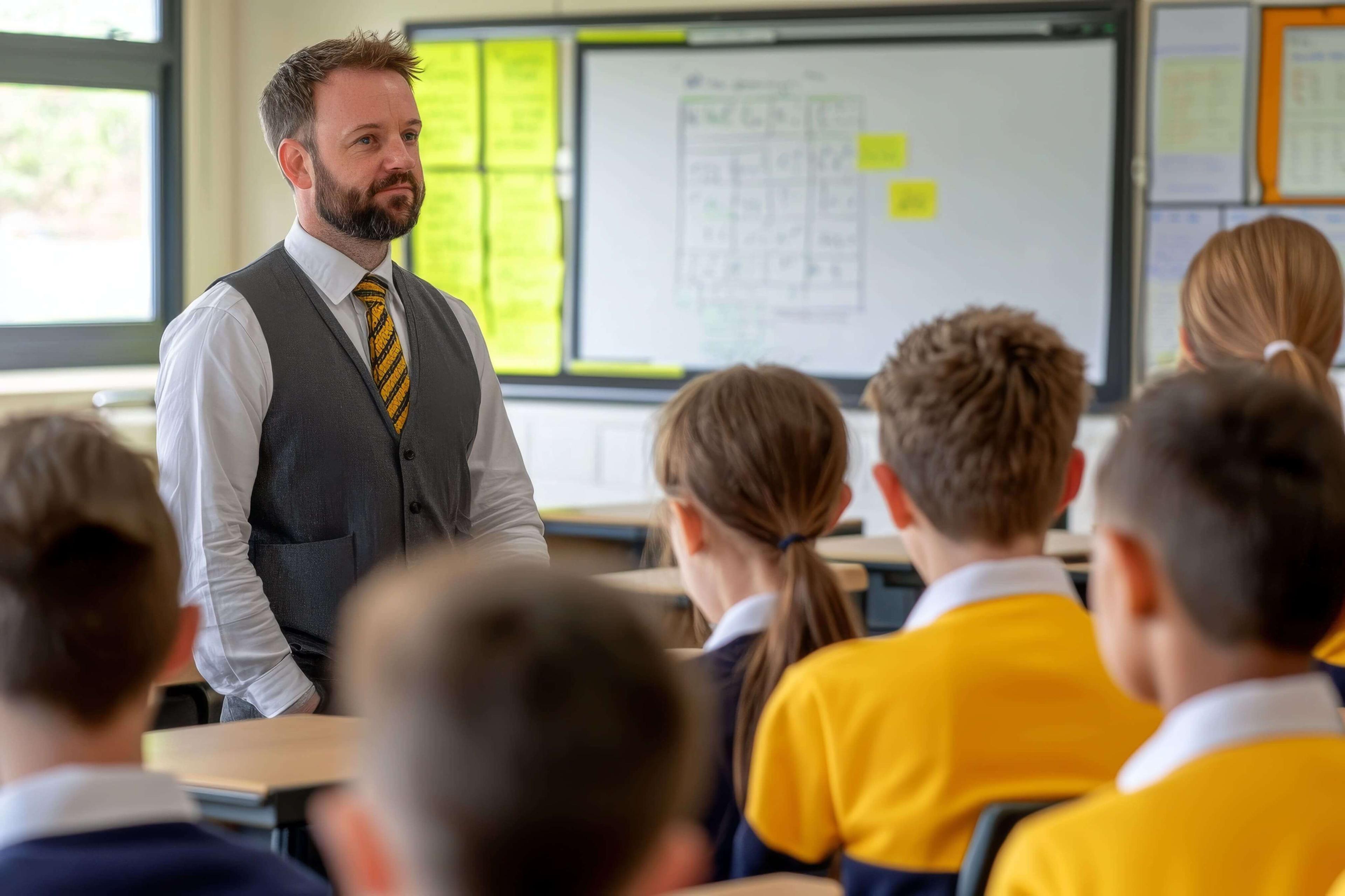 An experienced independent school teacher delivering a homeschooling lesson online.